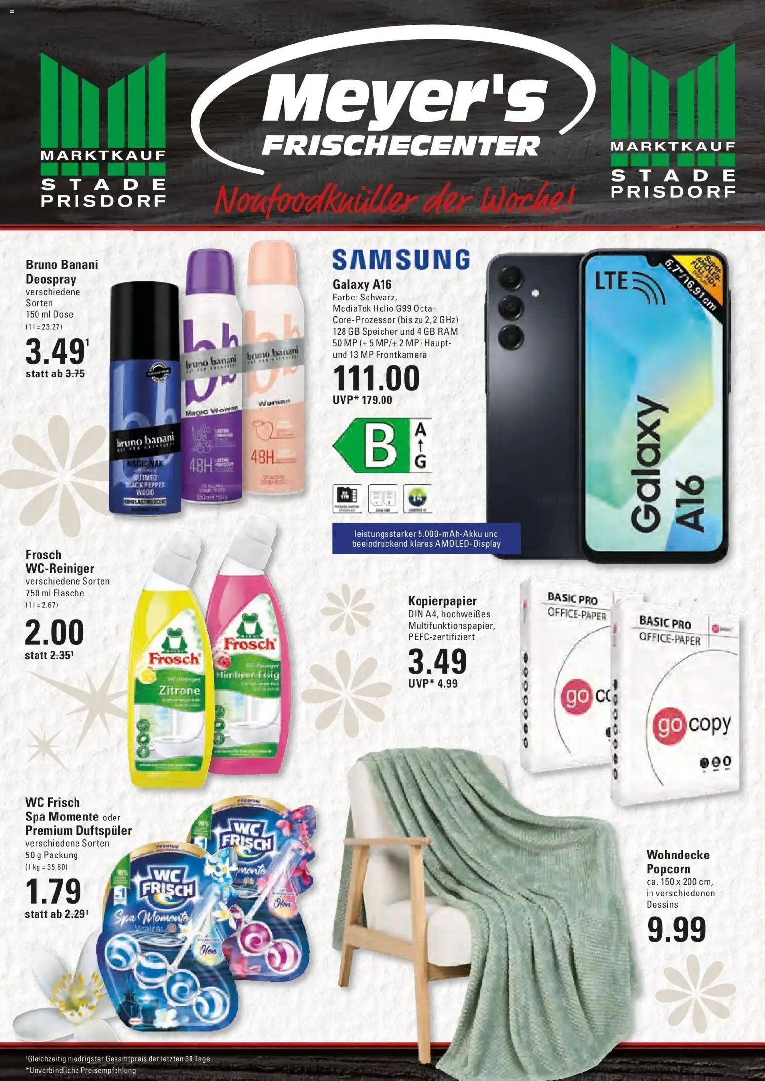 Marktkauf Prospekt Prisdorf (ab 24.08.2026) » Angebote online | Seite: 16 | Produkte: Essig, Samsung, Zitrone, Popcorn