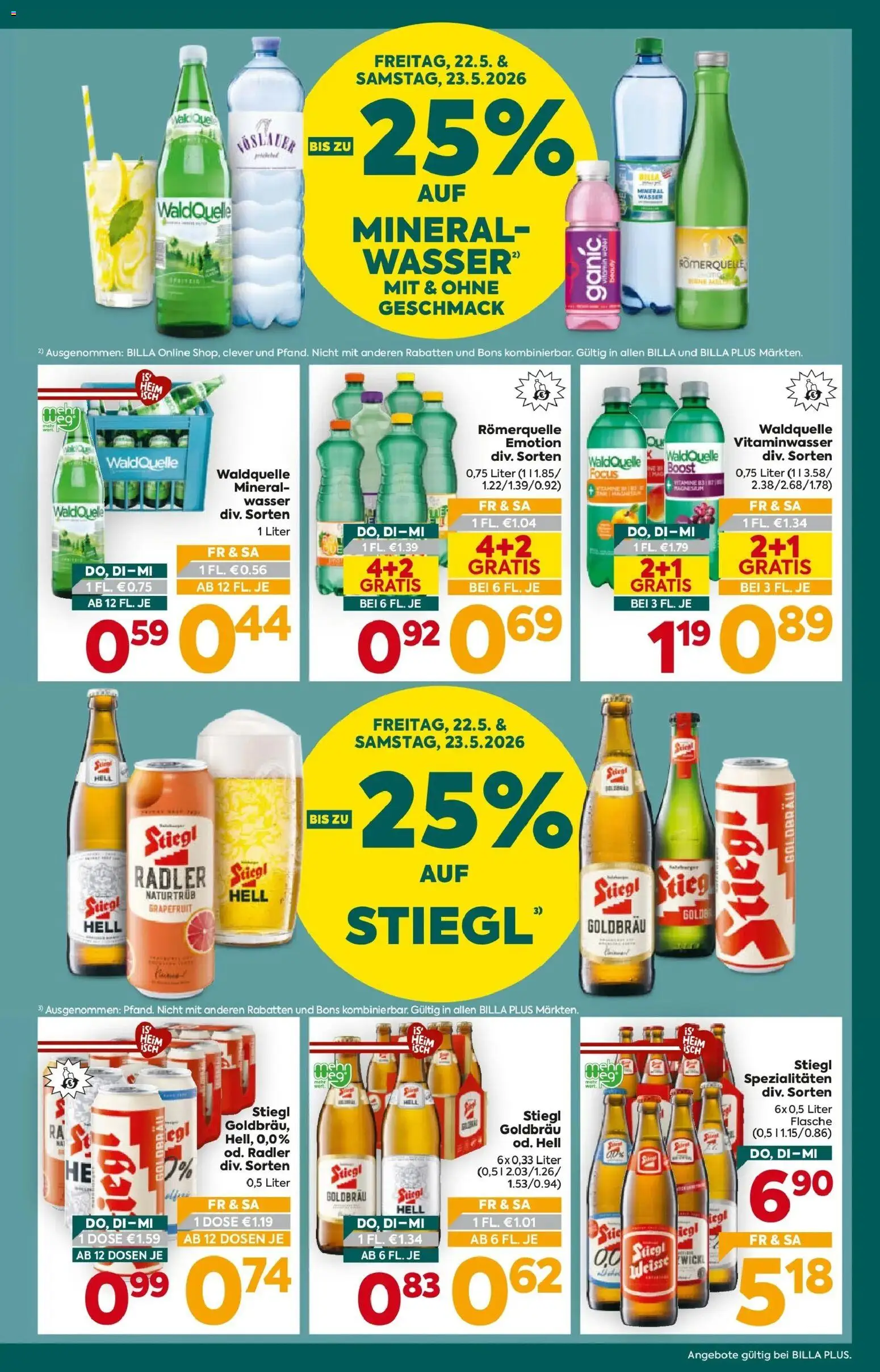 Billa Plus Flugblatt - Burgenland gültig ab 21.05.2026 | Seite: 3 | Produkte: Grapefruit, Wasser
