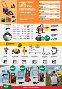 Kalia katalog akcije – veljaven od 01.06.2026 | Stran: 10 | Izdelki: Črpalka, Orodje, Zalivalnik, Polnilnik