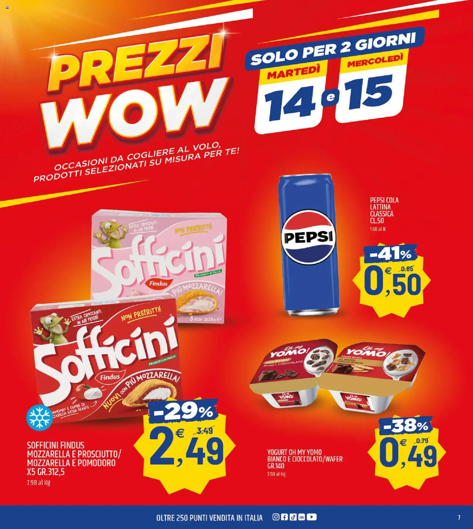 Volantino ARD Discount del 07.04.2026 | Pagina: 7 | Prodotti: Tè, Mozzarella, Pomodoro, Pepsi