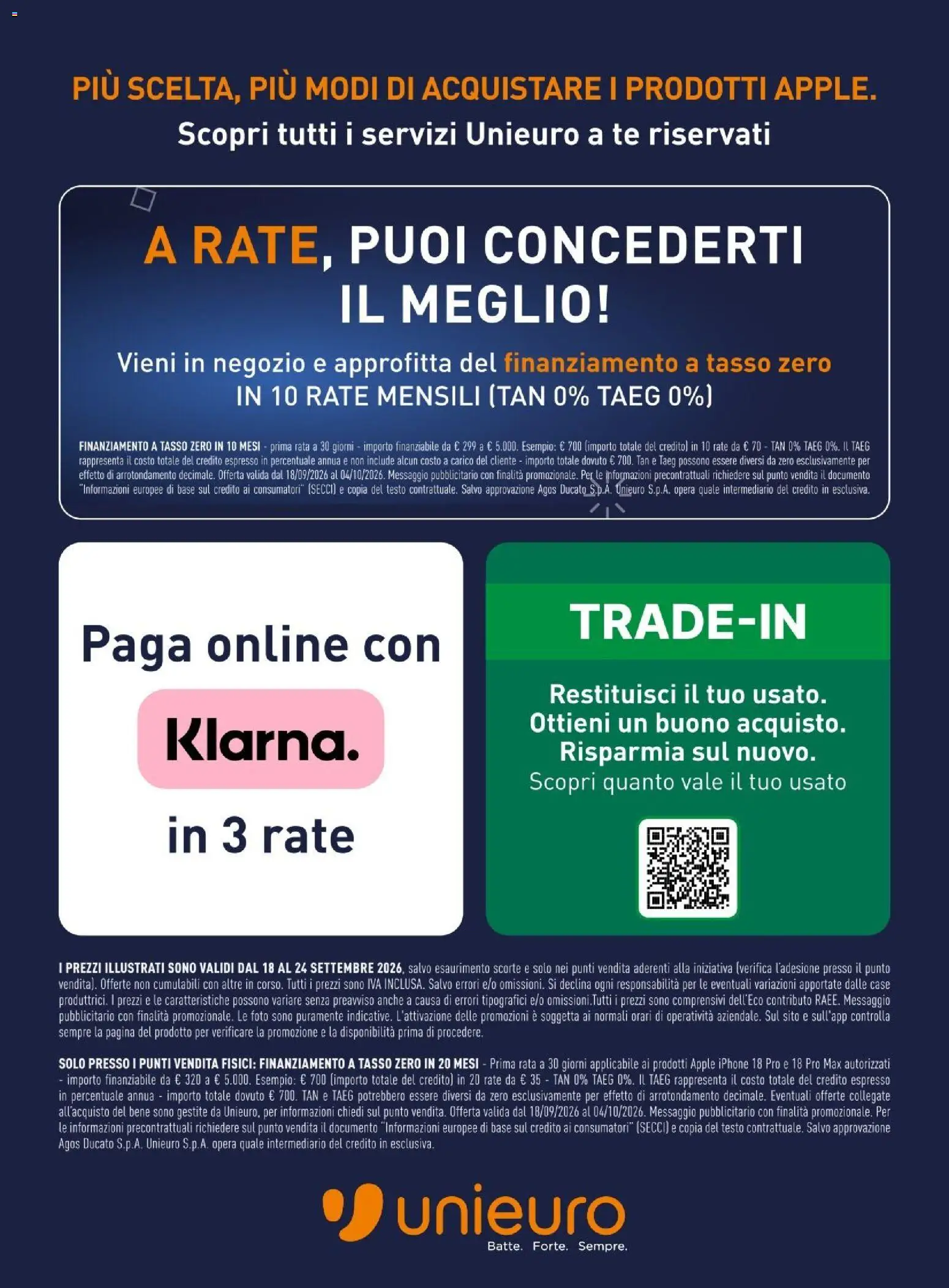 Volantino Unieuro del 18/09/2026 | Pagina: 19