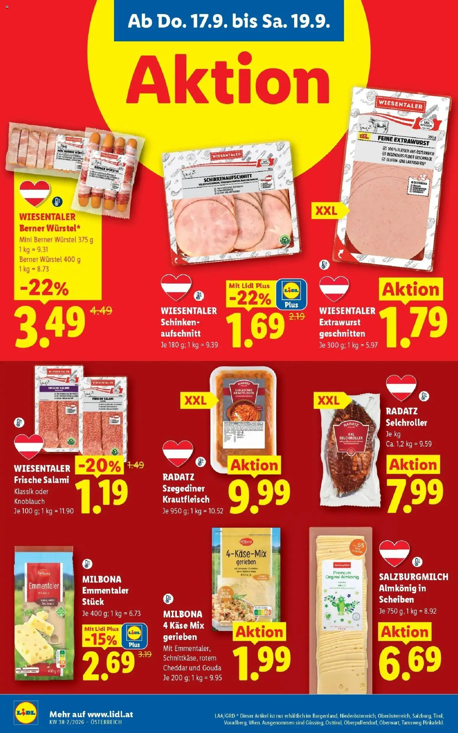 Lidl Flugblatt - Jenbach ab 13.09.2026 - Angebote ab donnerstag | Seite: 10 | Produkte: Knoblauch, Sauerkraut, Käse, Salami