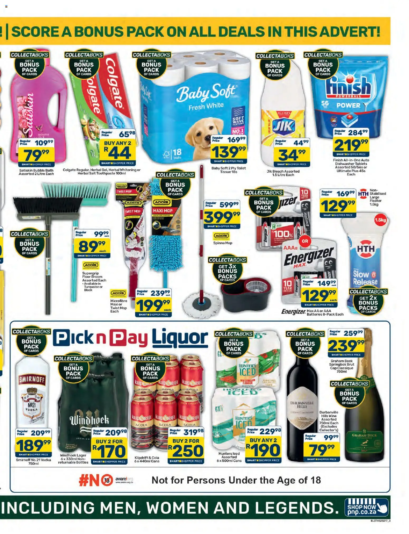 New Pick n Pay catalogue – valid from 23/10/2026 | Page: 3 | Products: Broom, Mop, Vodka, Toothpaste