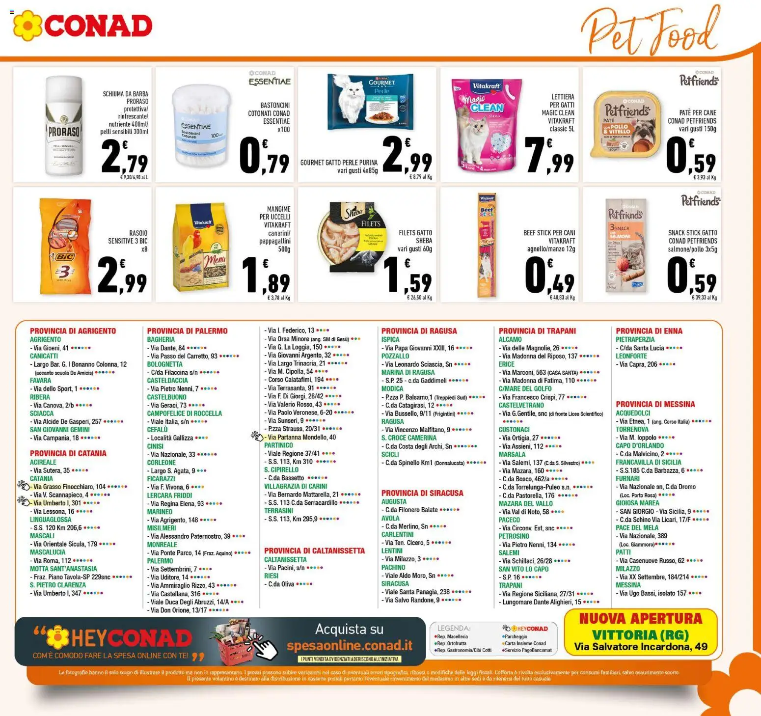 Volantino Conad del 21/10/2026 | Pagina: 23 | Prodotti: Schiuma, Paté, Schiuma da barba, Rasoio