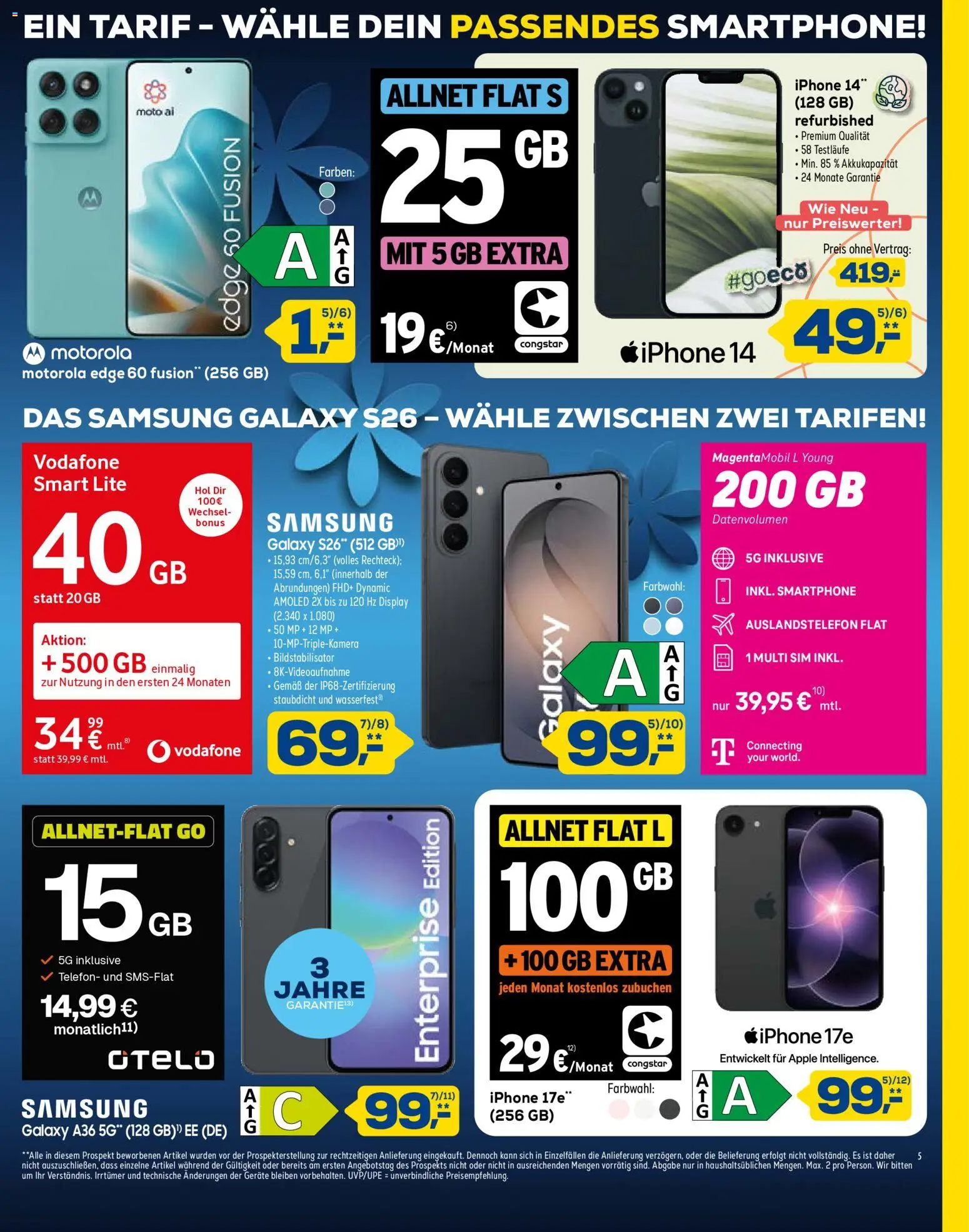 Euronics Das Technik-Upgrade im Frühjahr – gültig ab 09.05.2026 | Seite: 5 | Produkte: Samsung, Apple, Telefon, Smartphone