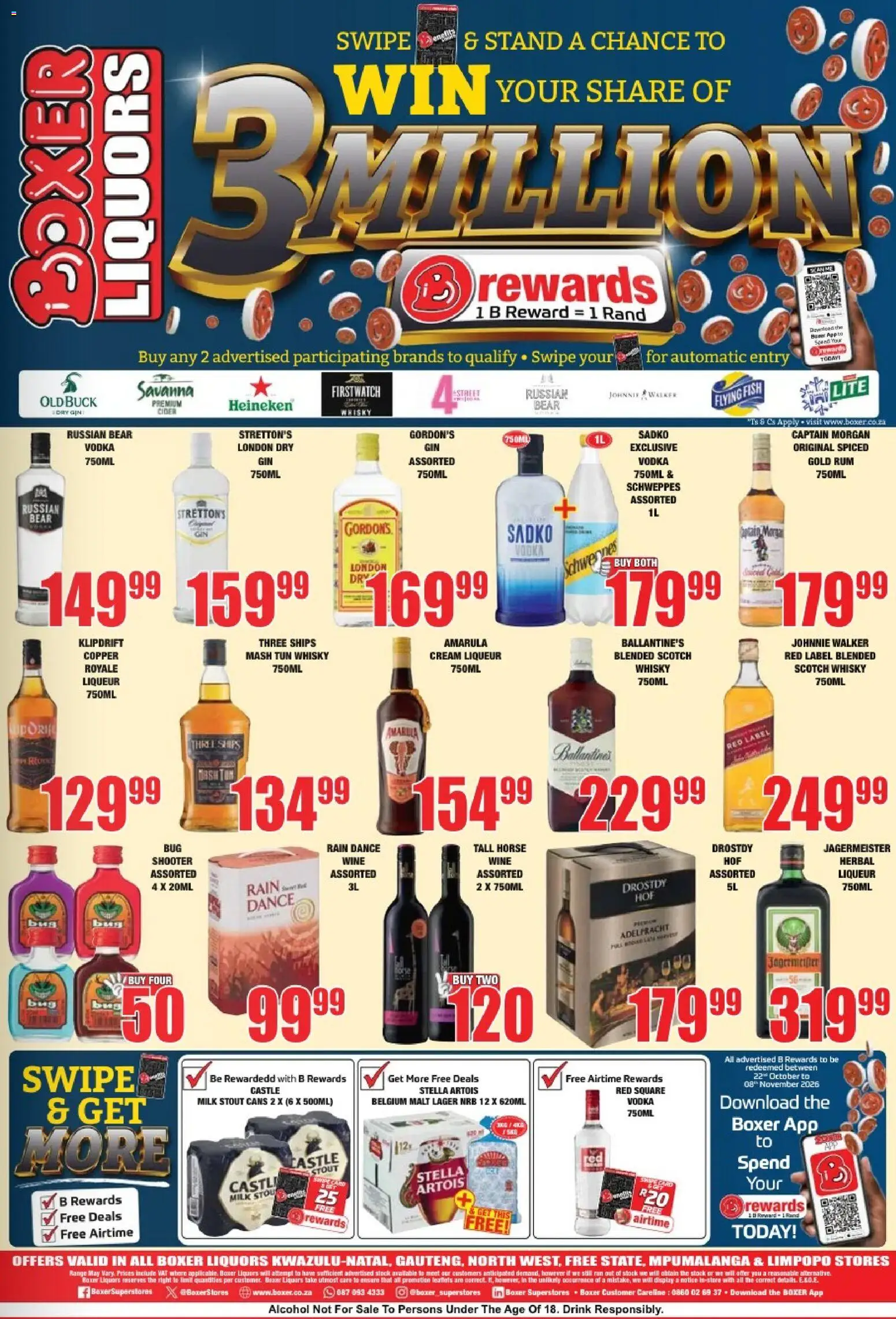 New Boxer catalogue – valid from 08/10/2026 | Page: 2 | Products: Cream liqueur, Heineken, Wine, Fish