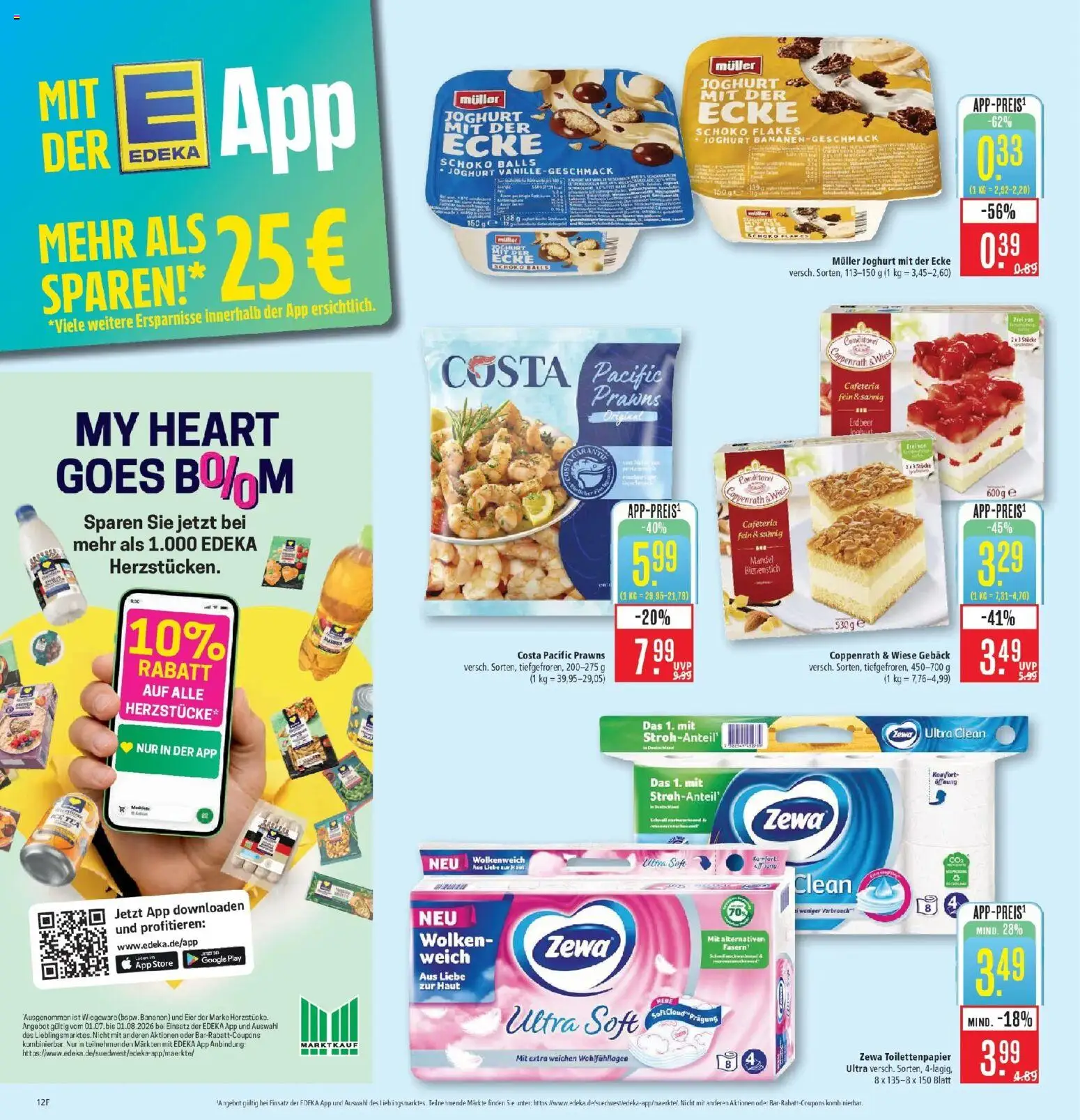 Marktkauf Prospekt Kirchheim – gültig ab 27.07.2026 | Seite: 16 | Produkte: Joghurt, Eier, Bananen, Toilettenpapier