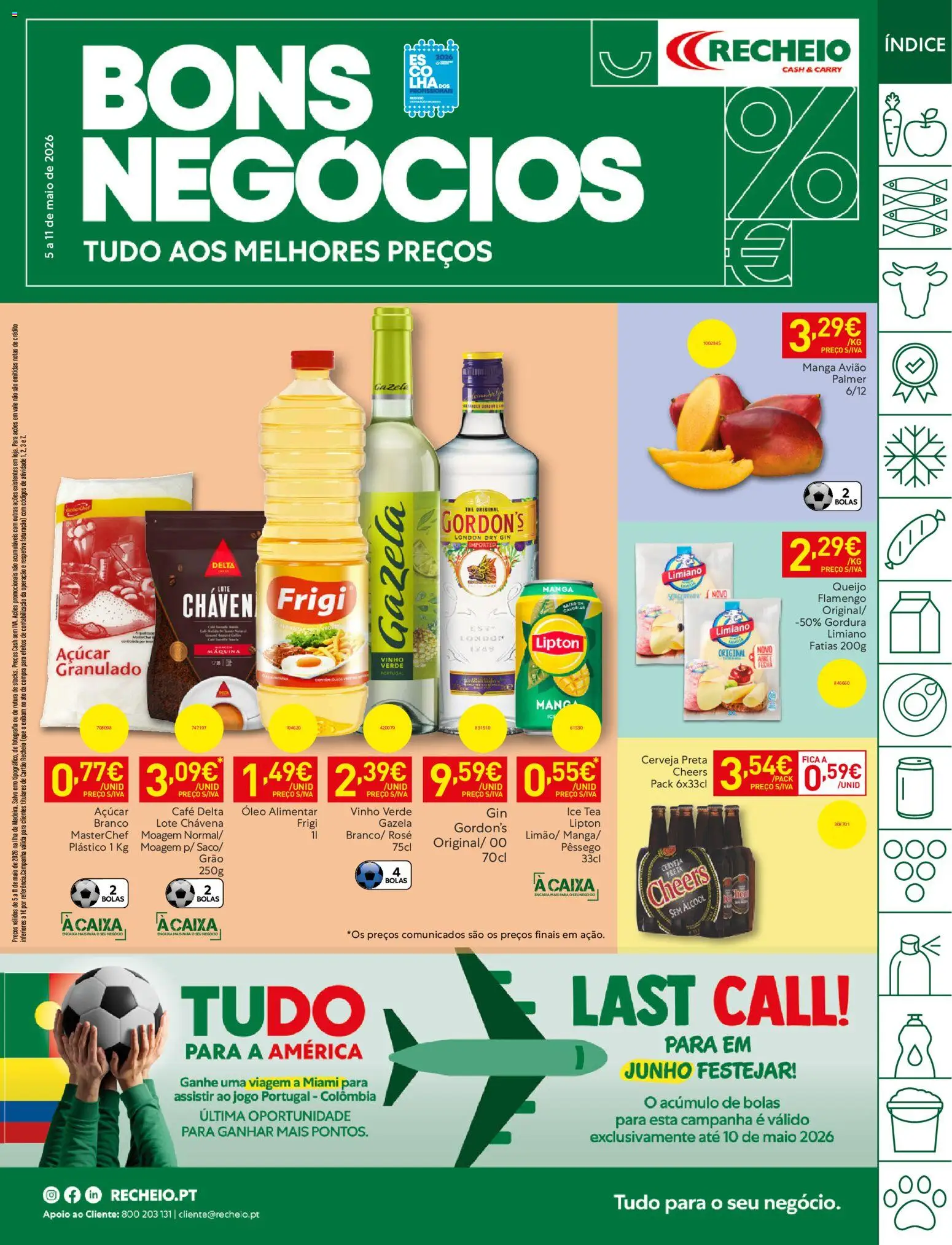 Recheio folheto Madeira │ válido de 05.05.2026 | Página: 1 | Produtos: Caixa, Óleo, Cerveja, Gin