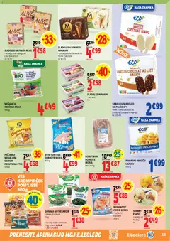E.leclerc katalog akcije – veljaven od 22.07.2026 | Stran: 13 | Izdelki: Mandlji, Cokolada, Sladoled, Mango