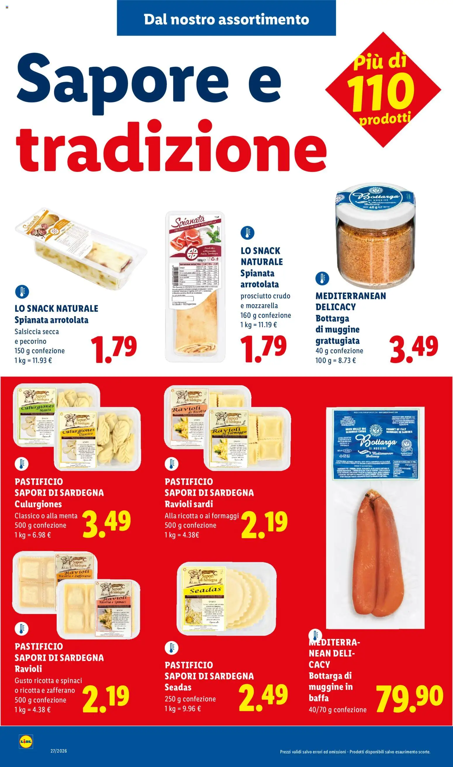 Volantino Lidl del 02/07/2026 | Pagina: 6 | Prodotti: Formaggio, Salsiccia, Spinaci, Menta