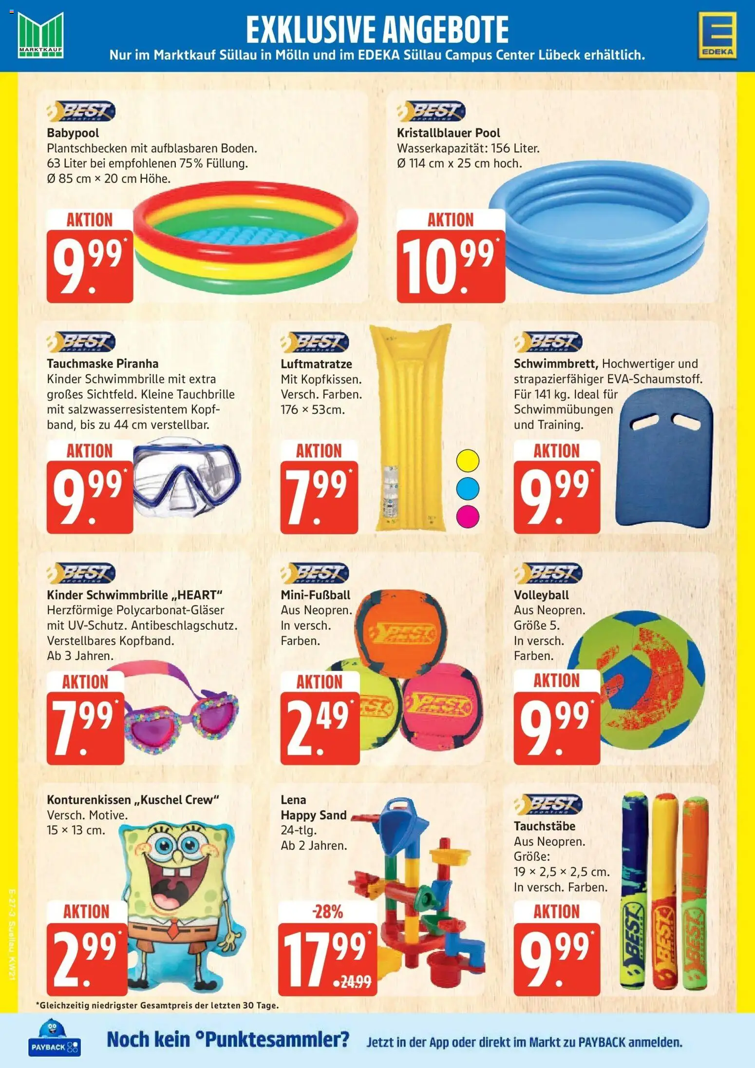 Marktkauf Prospekt Mölln	 – gültig ab 17.05.2026 | Seite: 27 | Produkte: Schwimmbrille, Volleyball