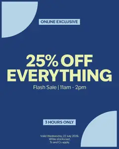 Sheet Street specials catalogue – valid from 22/07/2026