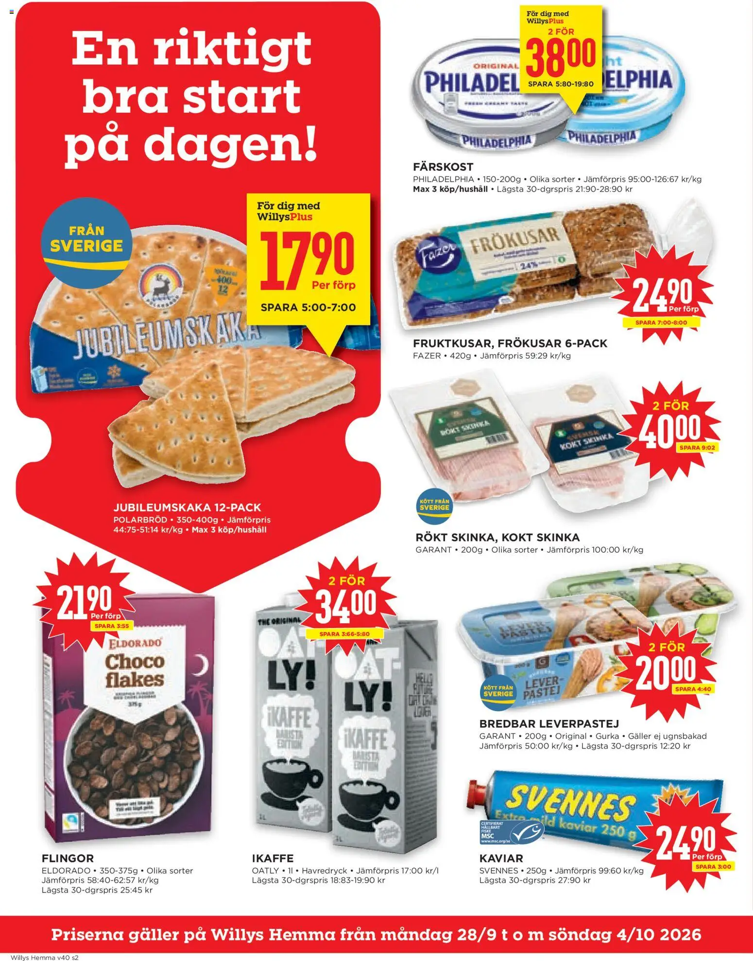 Willys reklamblad aktuell från 28/09/2026 | Sida: 2