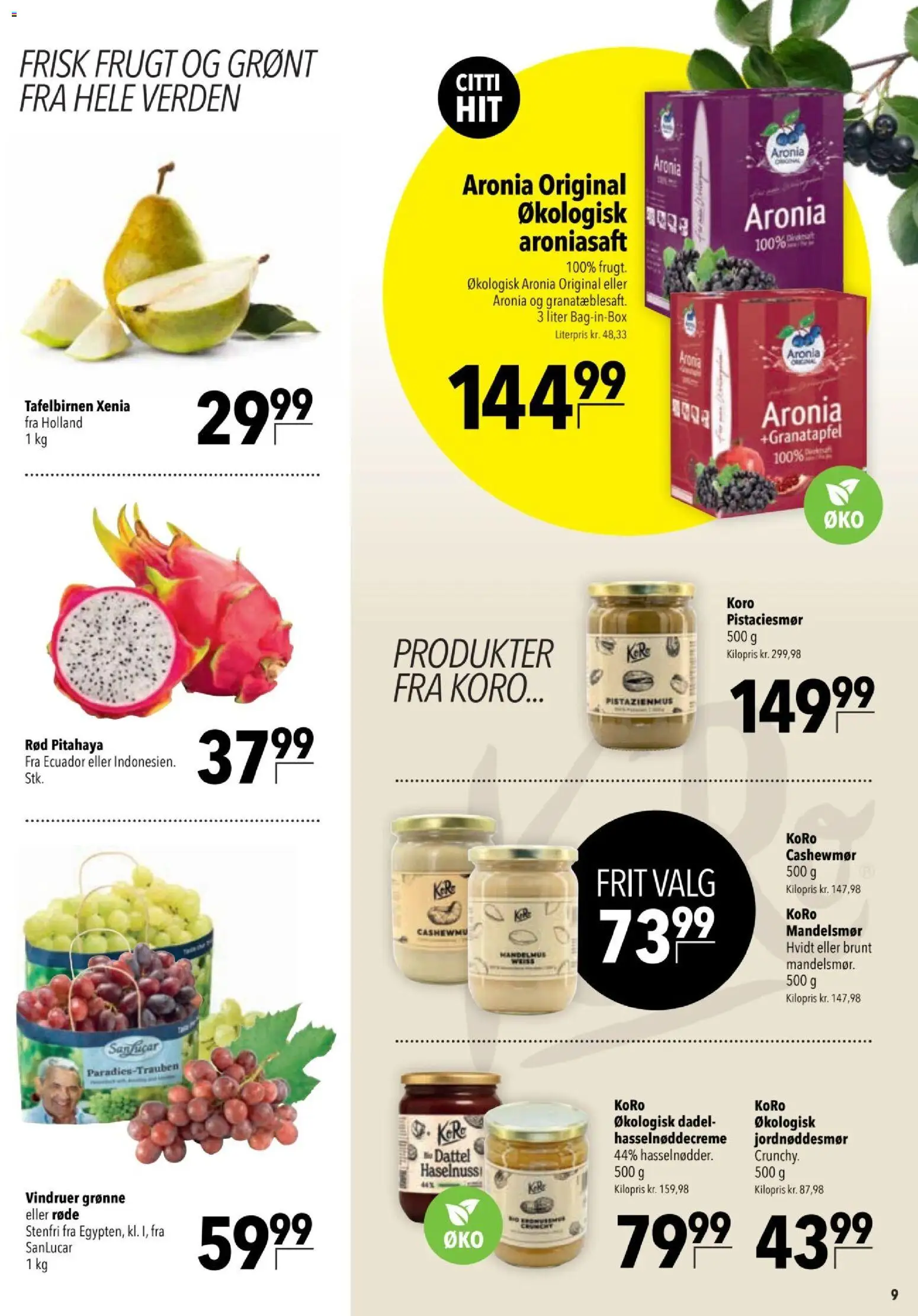 CITTI tilbudsavis – gyldig fra 25/03/2026 | Side: 9 | Produkter: Vindruer