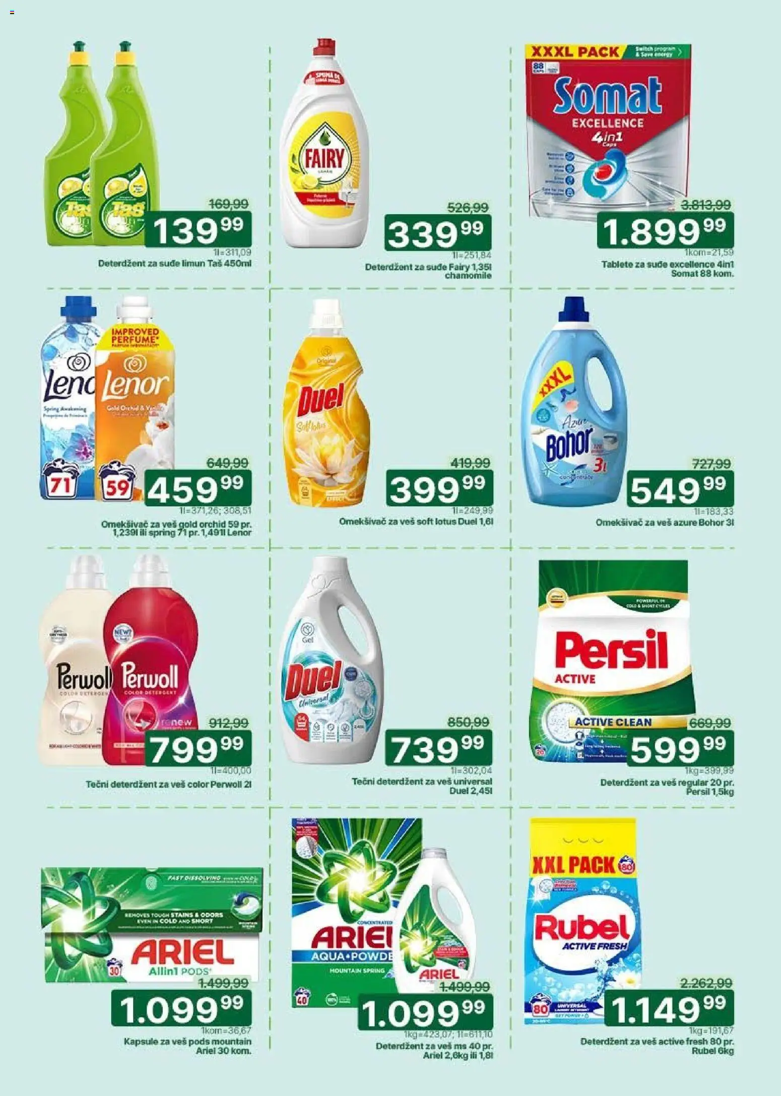 Univerexport katalog - važi od 27.04.2026 | Strana: 28 | Proizvode: Lenor, Kapsule, Perwoll, Persil