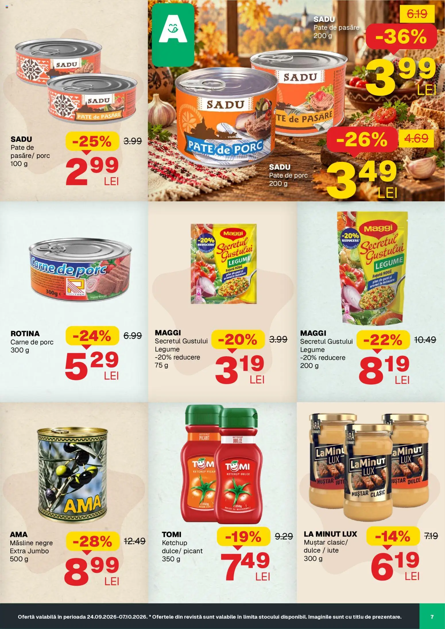 Noul catalog Annabella – valabil de la 24.09.2026 | Pagină: 7 | Produse: Masline negre, Carne De Porc, Lux, Plus