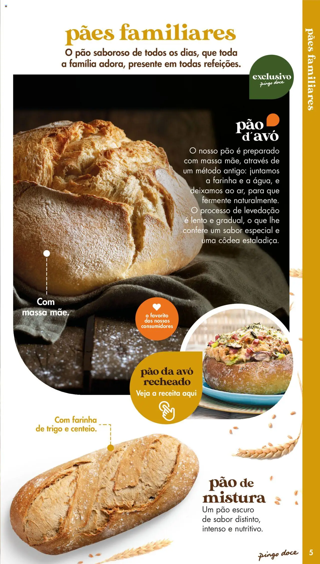 Pingo Doce - Catálogo-Padaria │ válido de 20/05/2025 | Página: 5 | Produtos: Farinha de trigo, Pão, Massa, Farinha