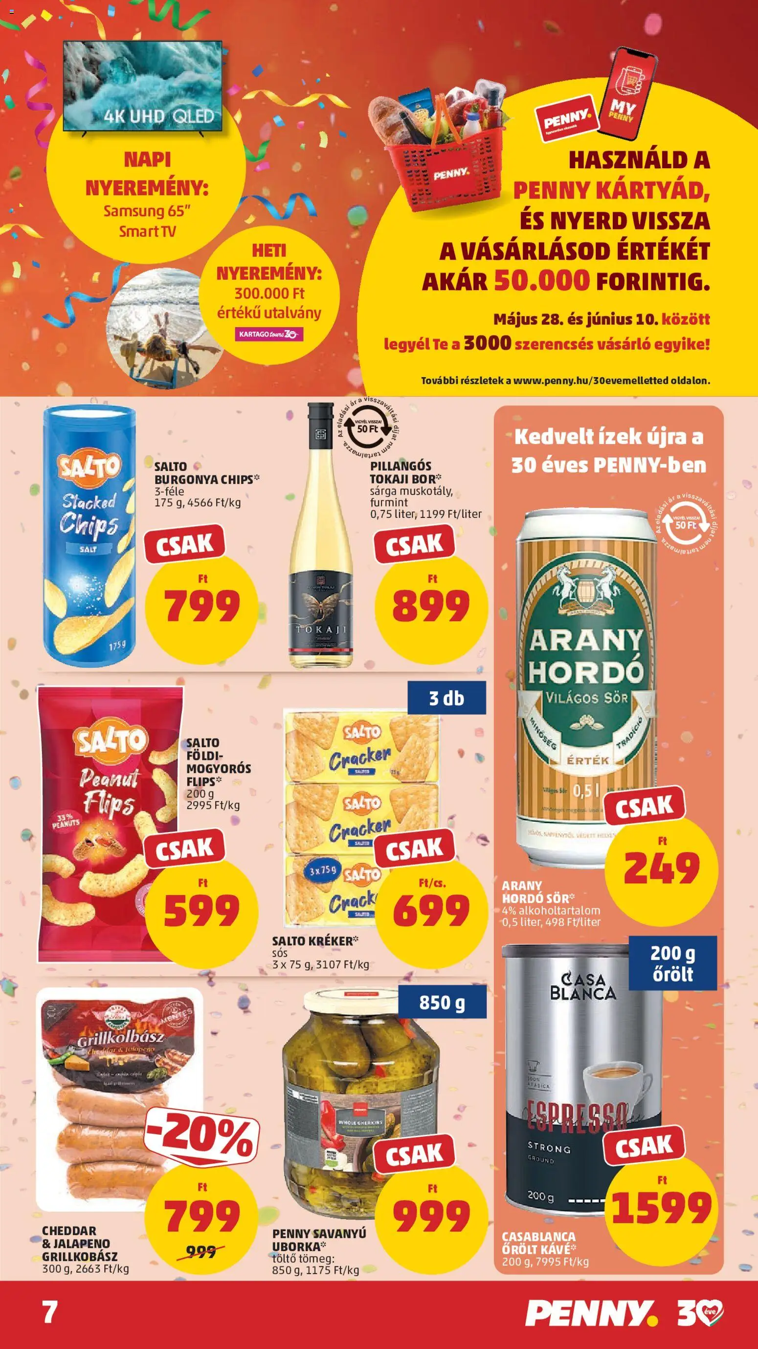 PENNY akciós ujság - amely érvényes a következő dátumtól: 04.06.2026 | Oldal: 11 | Termékek: Kréker, Töltő, Sör, Jalapeno