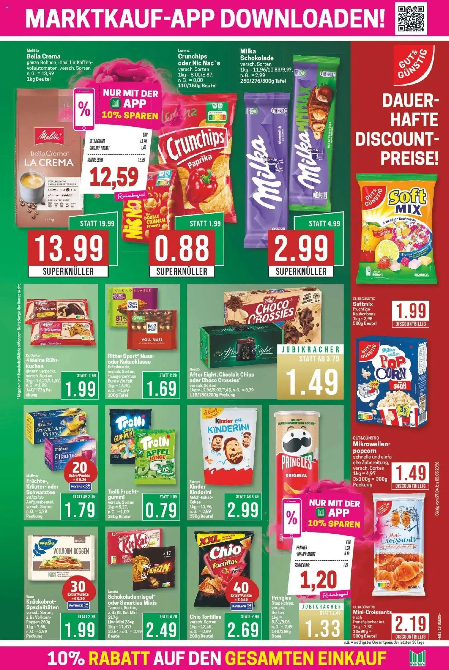 Marktkauf Prospekt Bad Salzuflen	 – gültig ab 27.04.2026 | Seite: 13 | Produkte: Melitta, Smarties, Paprika, Kekse