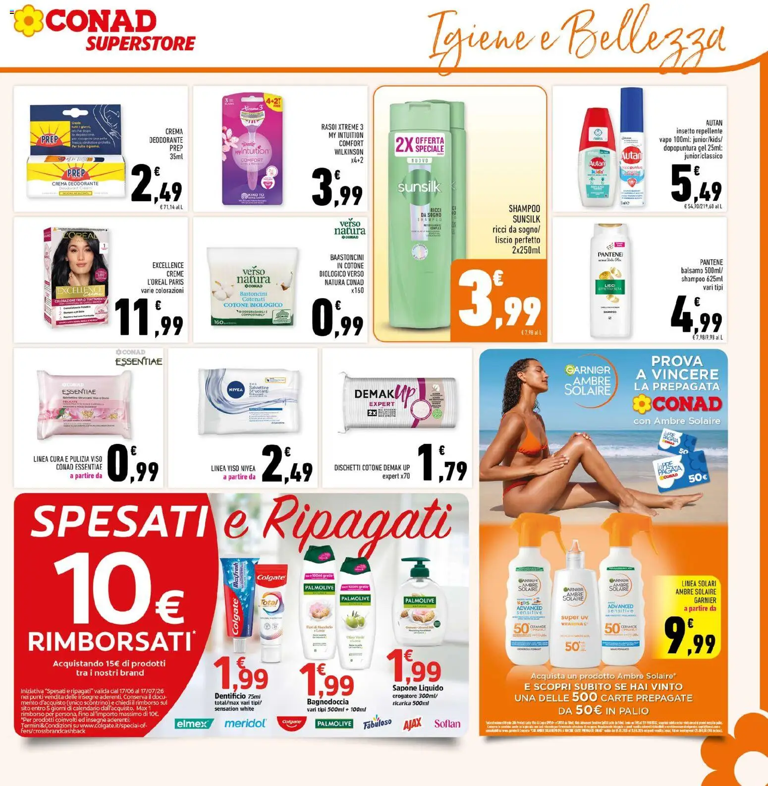 Volantino Conad del 17.06.2026 | Pagina: 29 | Prodotti: Shampoo, Balsamo, Crema, Sapone
