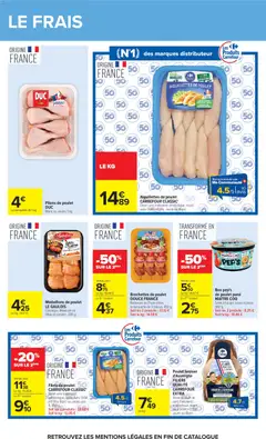 Carrefour - Prévisualisation de Aiguillettes de poulet CARREFOUR CLASSIC', Élevé sans traitement antibiotique, nourri sans OGM (<0,9%). Jaune ou Blanc. valide à partir de 11/08/2026 | Page: 27 | Produits: Olive, Distributeur, Aiguillettes de poulet, Filets de poulet