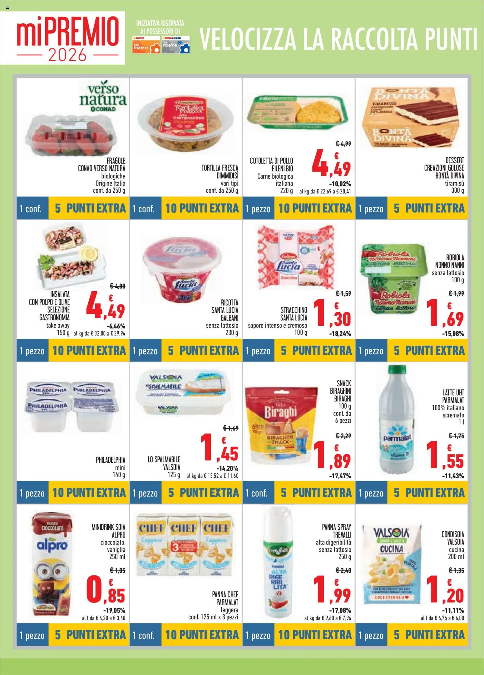 Volantino Conad del 23.04.2026 | Pagina: 8 | Prodotti: Pollo, Insalata, Polpo, Stracchino