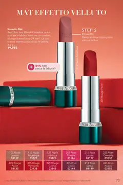 Anteprima del volantino Yves Rocher catalogo Tecnologia Anti-Caduta valido a partire dal 31/08/2026 | Pagina: 73 | Prodotti: Rossetto, Olio
