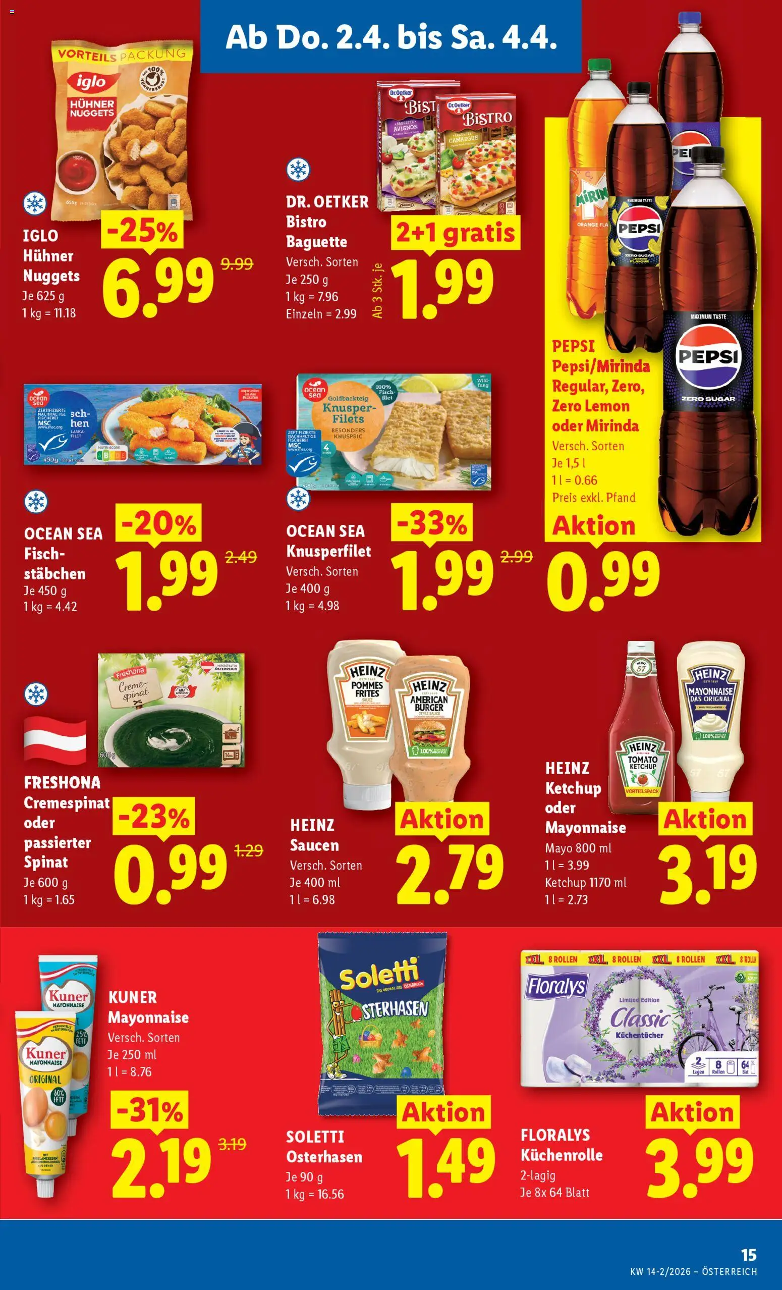 Lidl - Flugblatt gültig ab 02.04.2026 | Seite: 17 | Produkte: Ketchup, Mayonnaise, Creme, Fisch