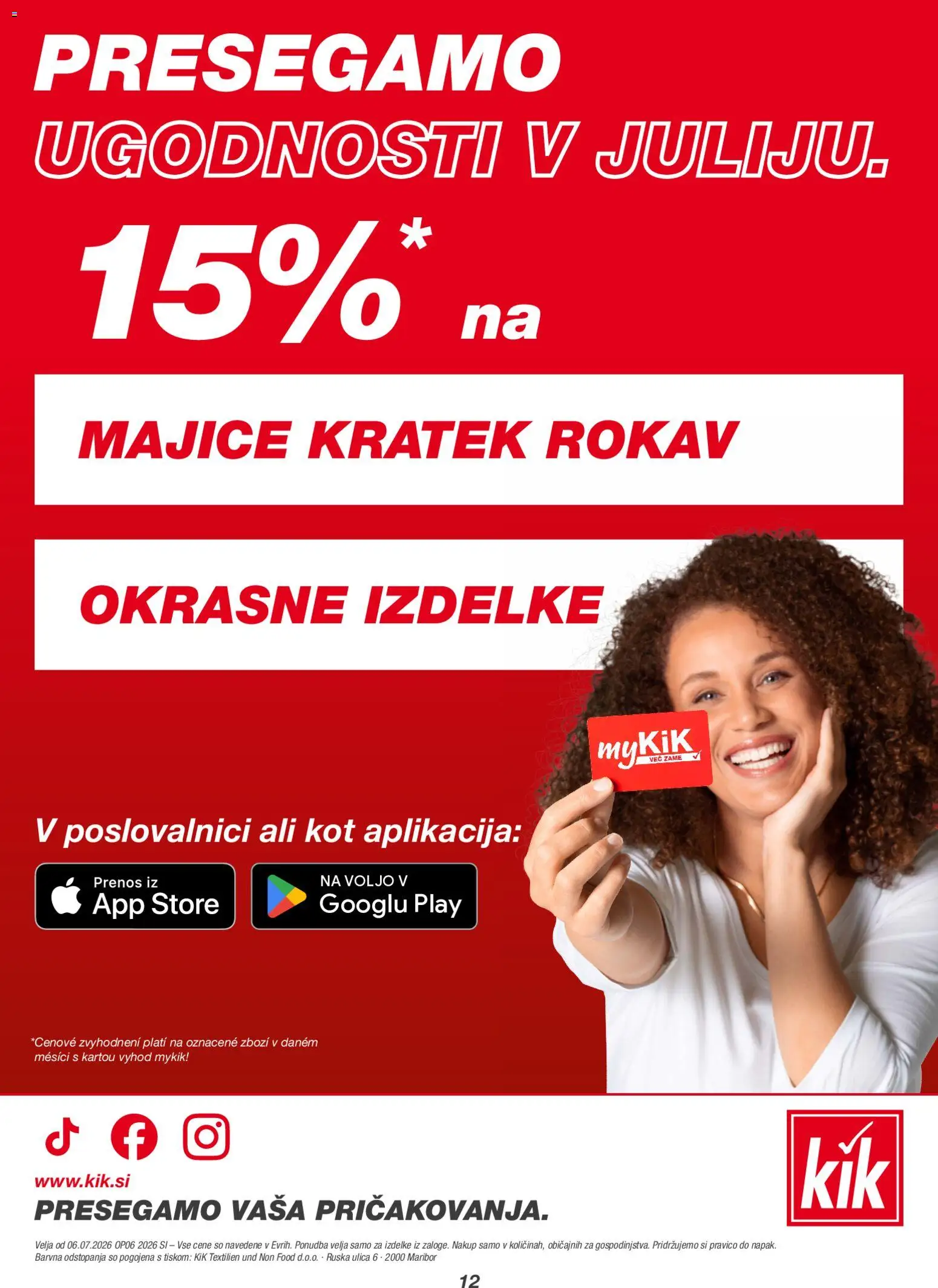 Novi Kik katalog ponudbe – veljaven od 06.07.2026 | Stran: 12