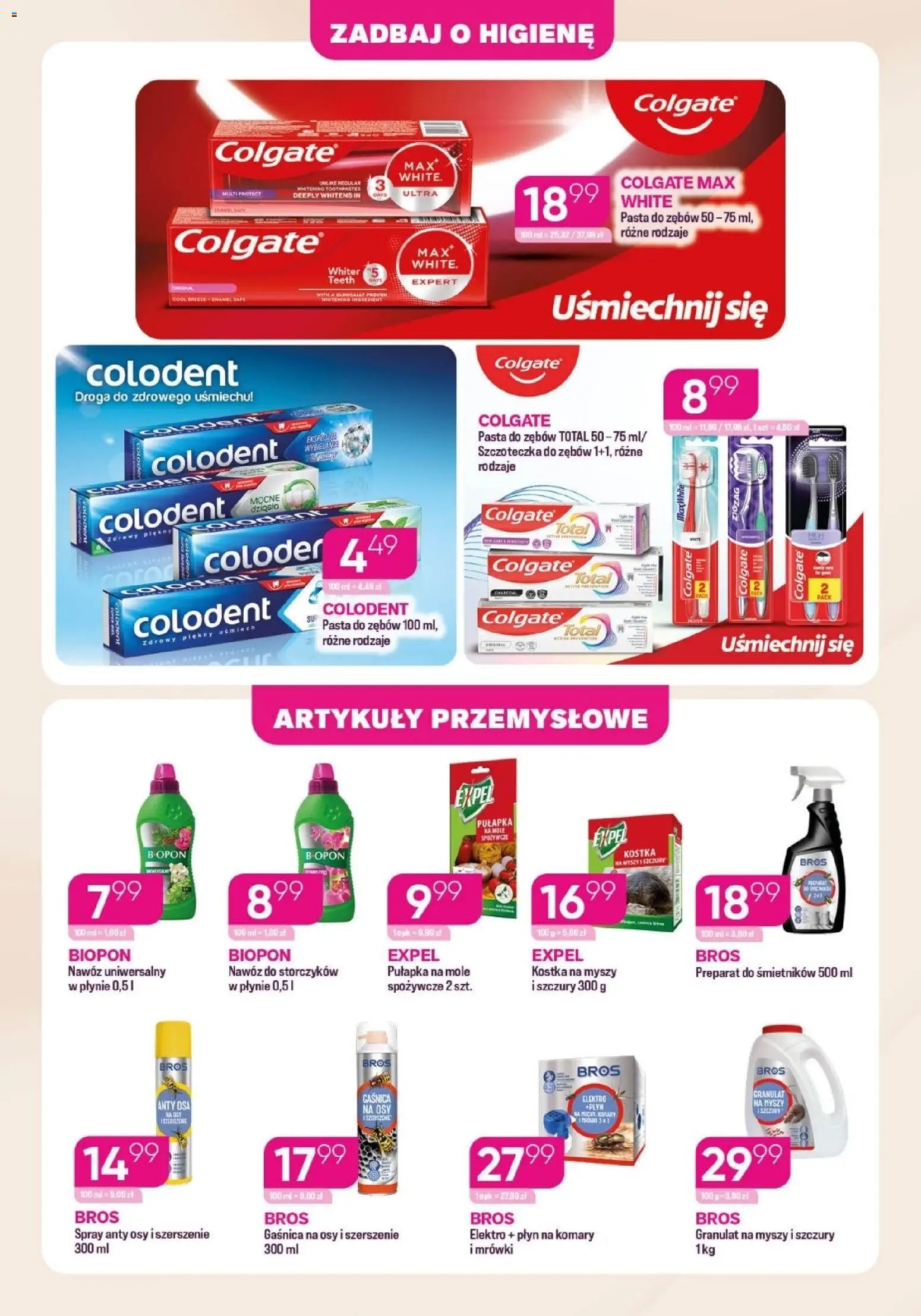 Koliber gazetka od 10.08.2026 | Strona: 6 | Produkty: Gaśnica, Artykuły przemysłowe, Pasta do zębów, Szczoteczka do zębów