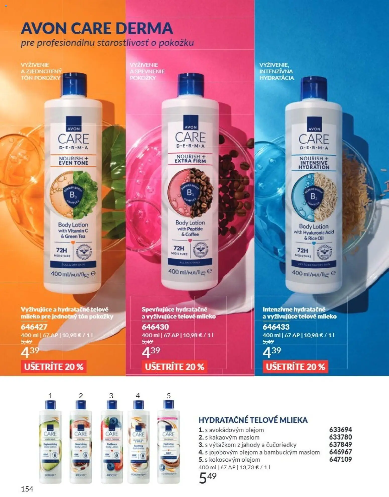 Nové Avon akcie – leták je platný od 01.07.2026 | Strana: 153 | Produkty: Mlieko, Telové mlieko, Čučoriedky, Jahody