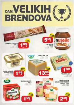Stanić Diskont Katalog - Pregled kataloga iz trgovine Stanić Diskont, vrijedi od 14.05.2026 | Stranica: 4 | Proizvodi: Nutella, Mozzarella, Gouda, Namaz