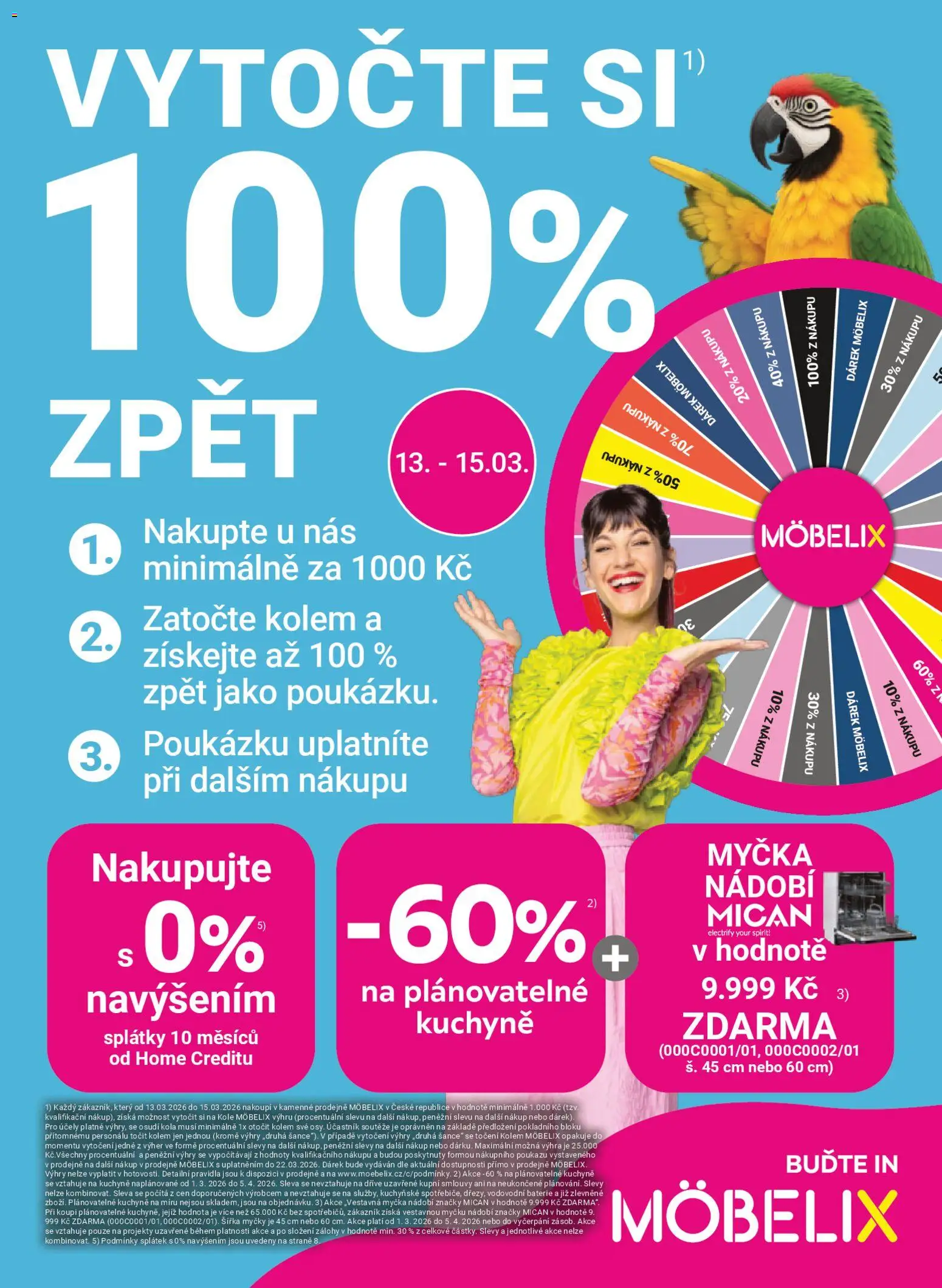 Möbelix leták od 09.03.2026 | Strana: 1 | Produkty: Nádobí, Myčka nádobí, Baterie, Kola