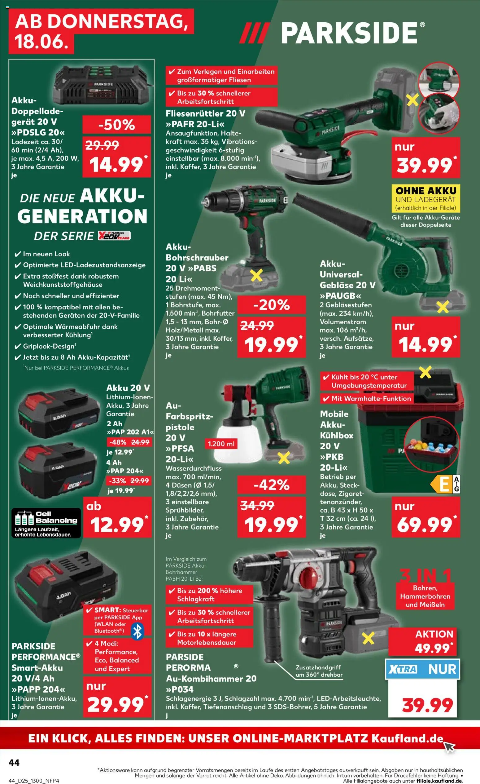 Kaufland Německo leták - Völklingen od 18.06.2026 | Strana: 44 | Produkty: Parkside