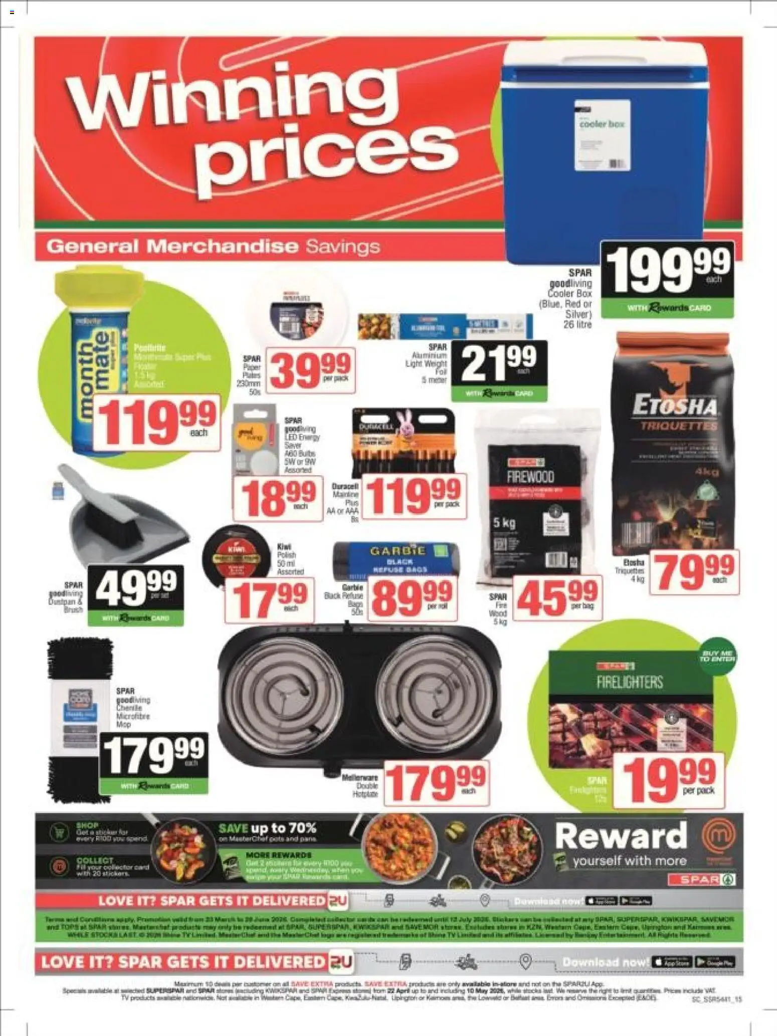 New Spar catalogue – valid from 22.04.2026 | Page: 16 | Products: Bag, Cooler, Pans, Kiwi