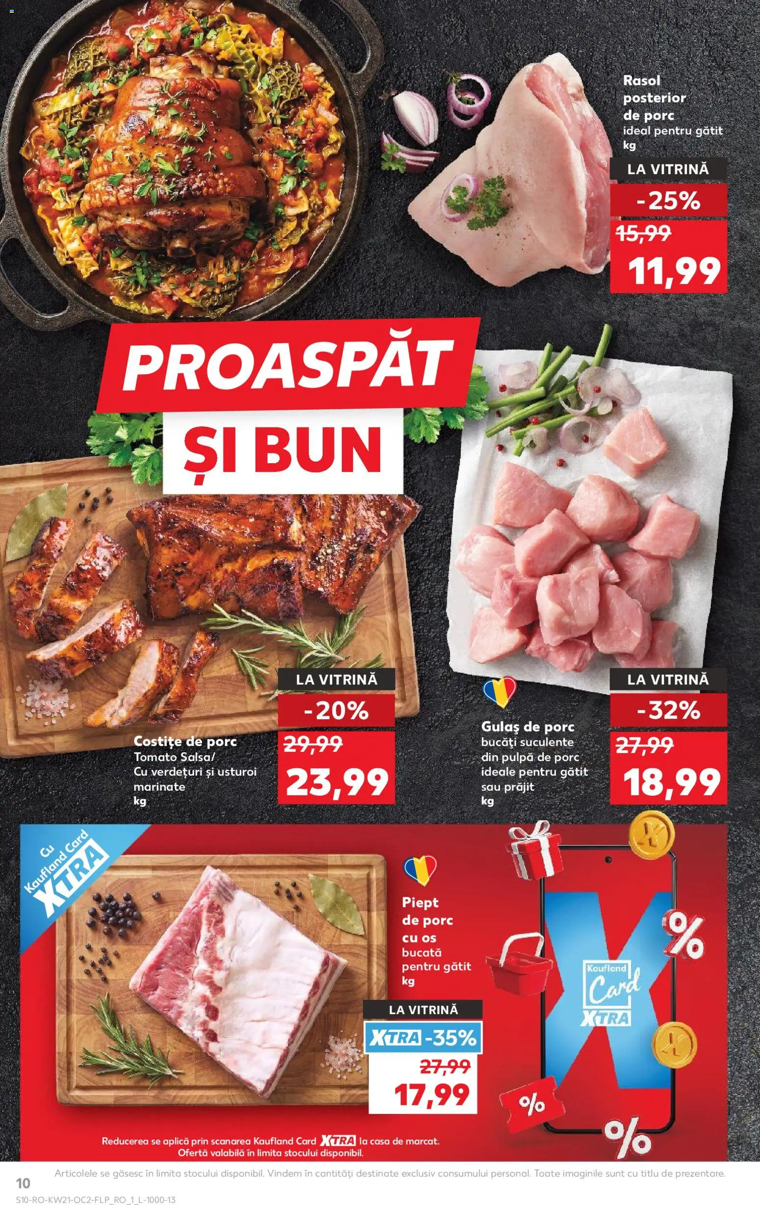 Noul catalog Kaufland – valabil de la 20.05.2026 | Pagină: 10 | Produse: Vitrină, Gulaș, Rasol, Usturoi