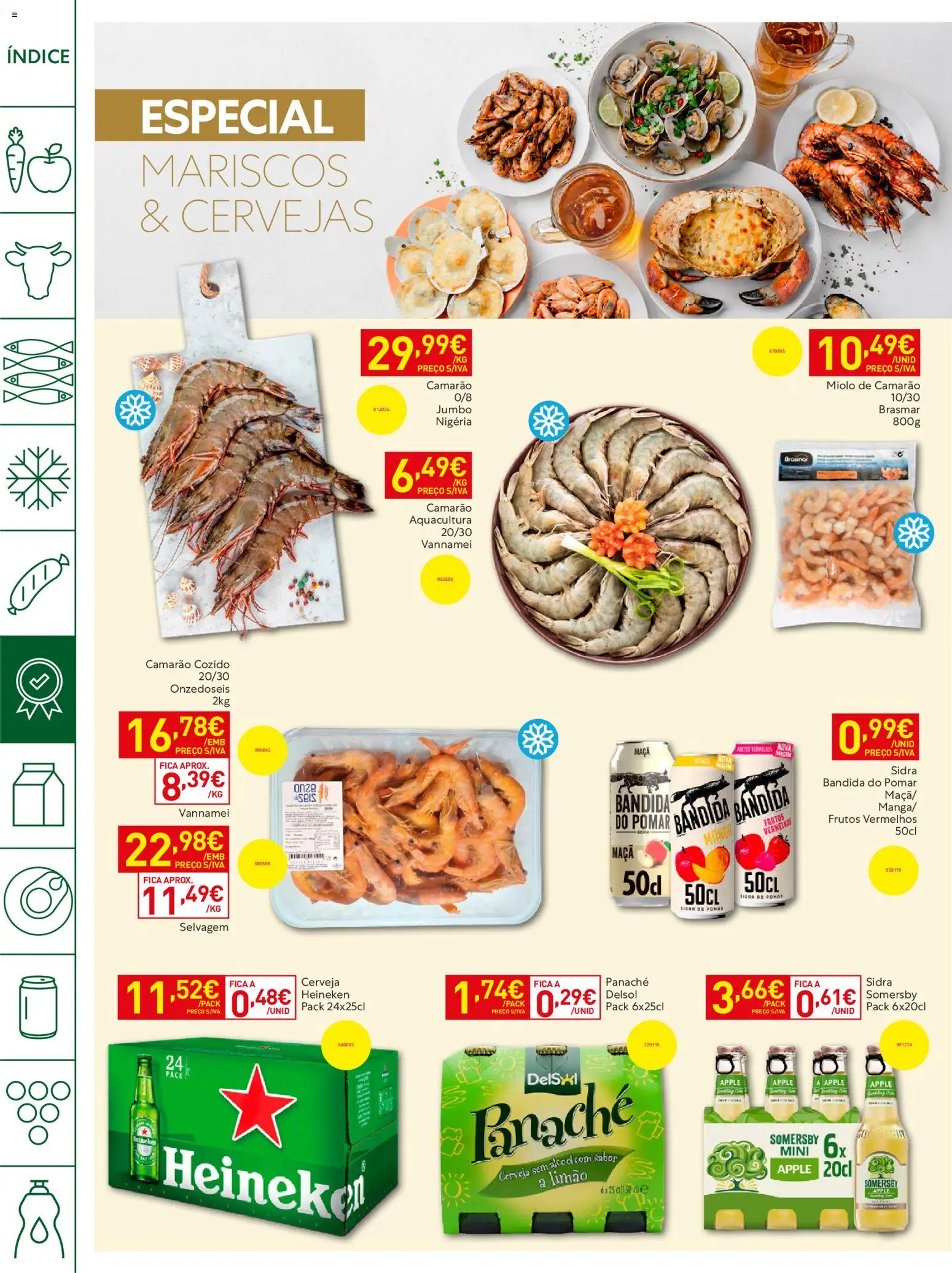 Recheio Horeca │ válido de 26.05.2026 | Página: 12 | Produtos: Camarão, Maça, Cerveja, Somersby