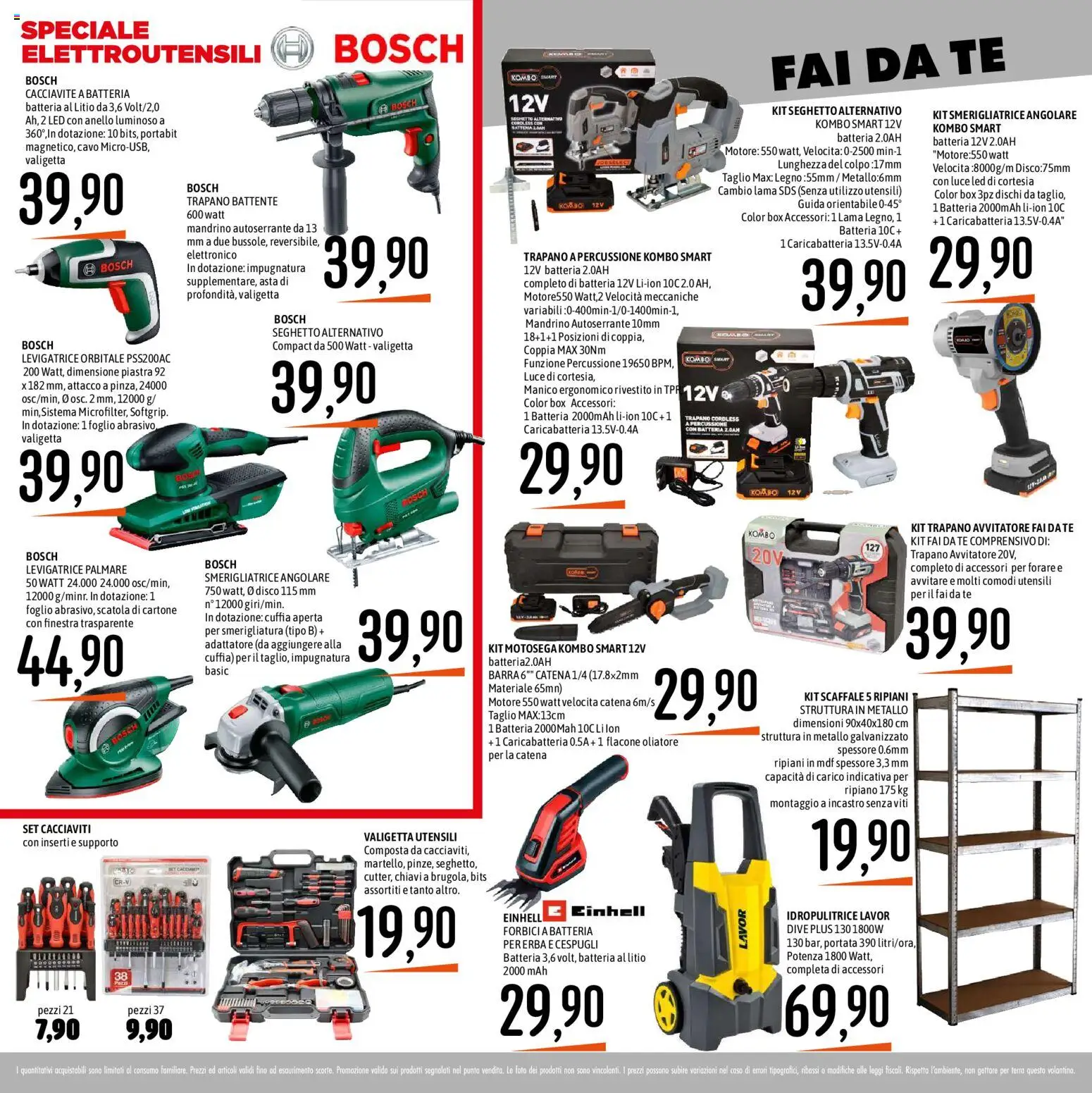 Volantino Emisfero del 09/07/2026 | Pagina: 22 | Prodotti: Tè, Cavo, Trapano, Disco