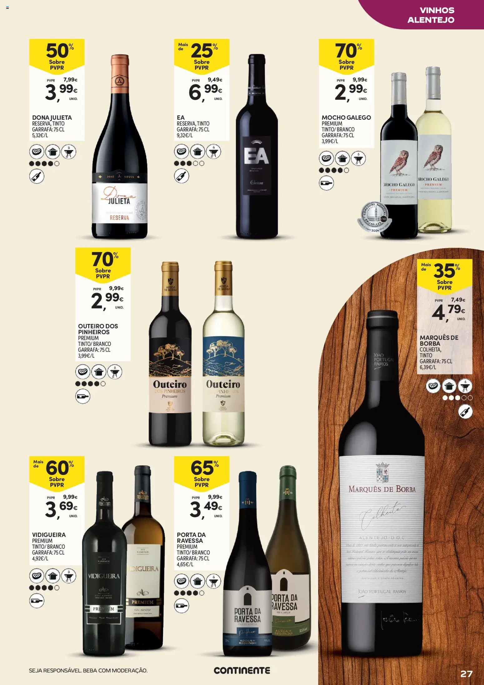 Continente Vinhos, Enchidos e Queijos │ válido de 22/09/2026 | Página: 27 | Produtos: Porta