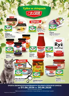 Pogląd oferty "Społem gazetka" - ważna od 01.06.2026 | Strona: 2 | Produkty: Dżem, Sałatka, Krówki