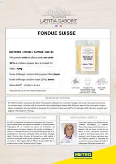 METRO - Prévisualisation de METRO - Collection Laetitia Gaborit valide à partir de 01/01/2026 | Page: 13 | Produits: Poids, Réchaud, Gruyère, Lait