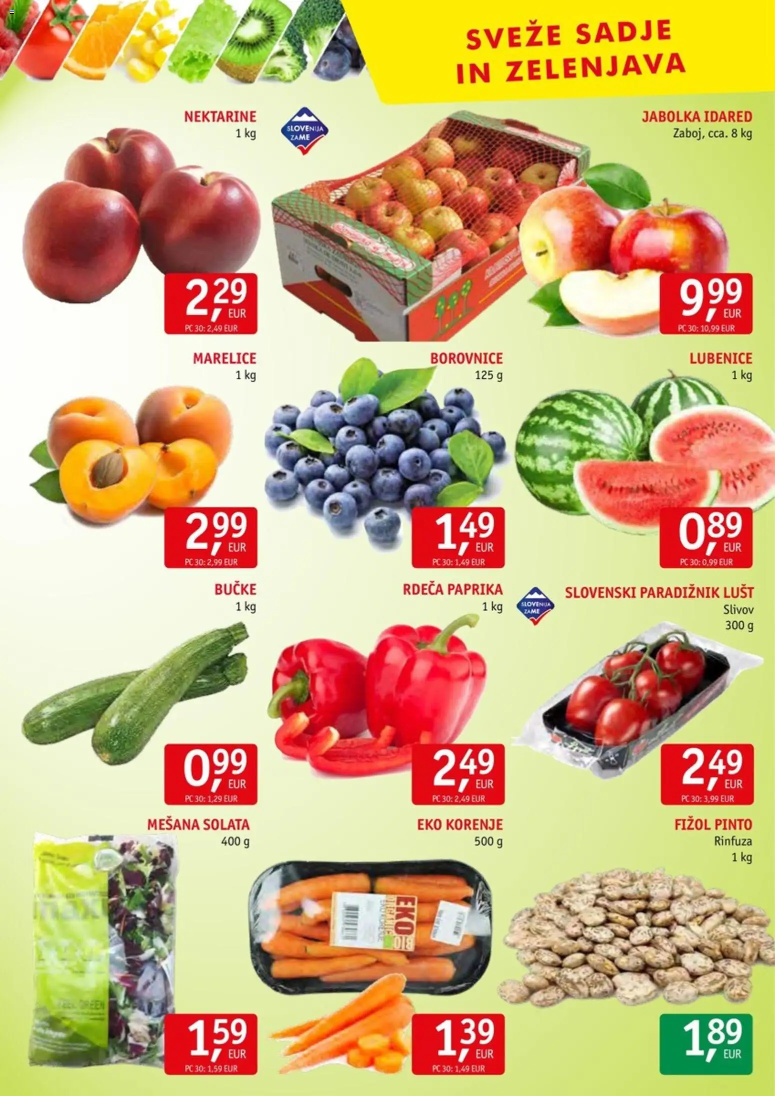 Novi Jager katalog ponudbe – veljaven od 17.06.2026 | Stran: 8 | Izdelki: Paprika, Marelice, Borovnice, Nektarine