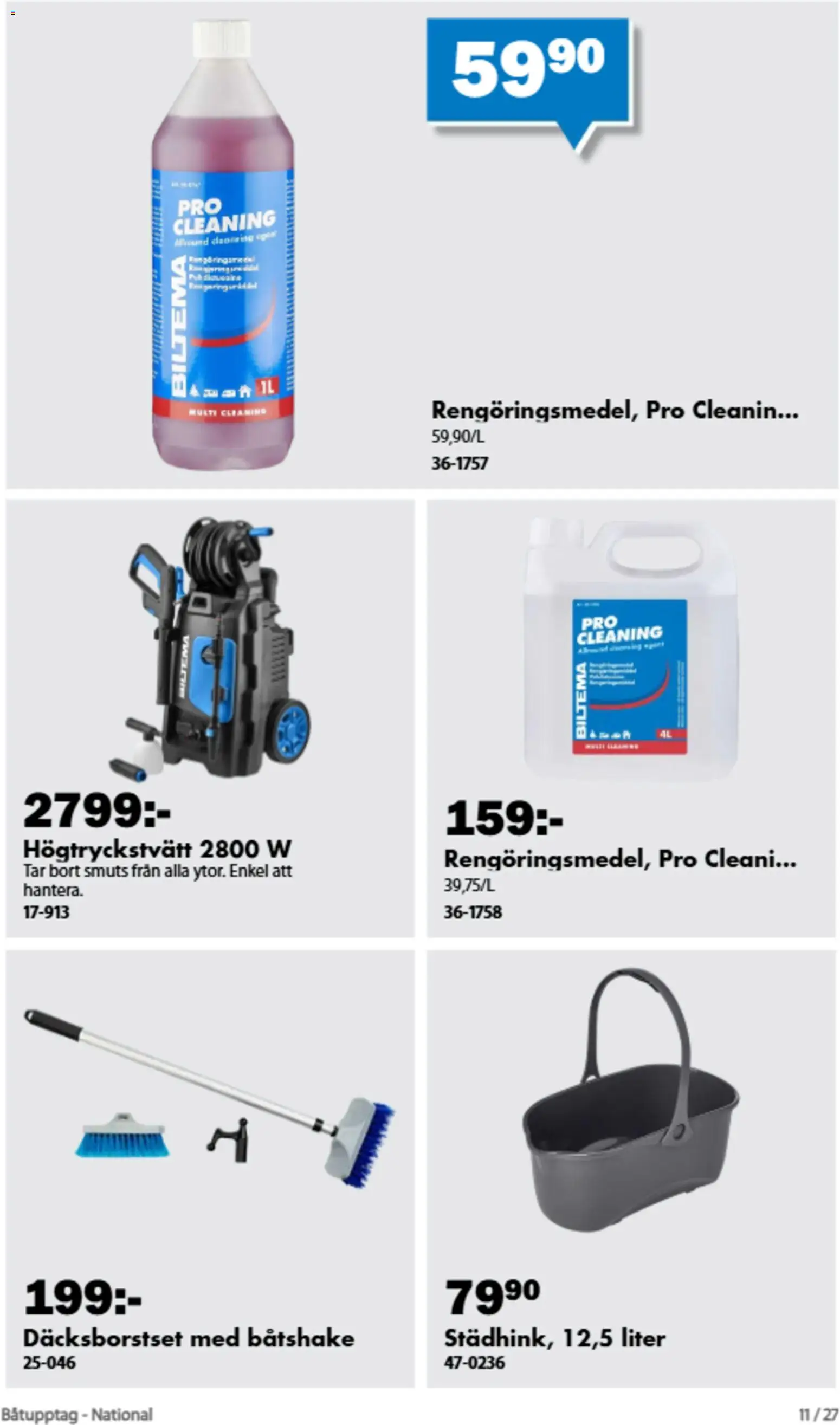 Biltema reklamblad aktuell från 01/09/2026 | Sida: 7 | Produkter: Högtryckstvätt