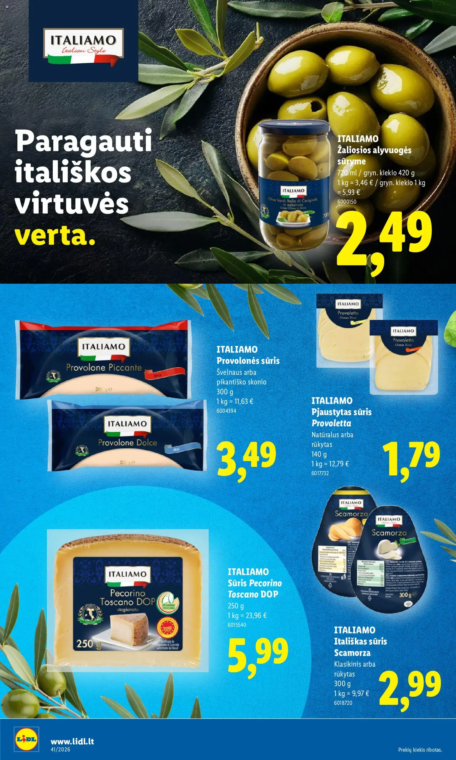LIDL akcijos nuo 2026.10.05 | Puslapis: 36 | Prekių: Sūris