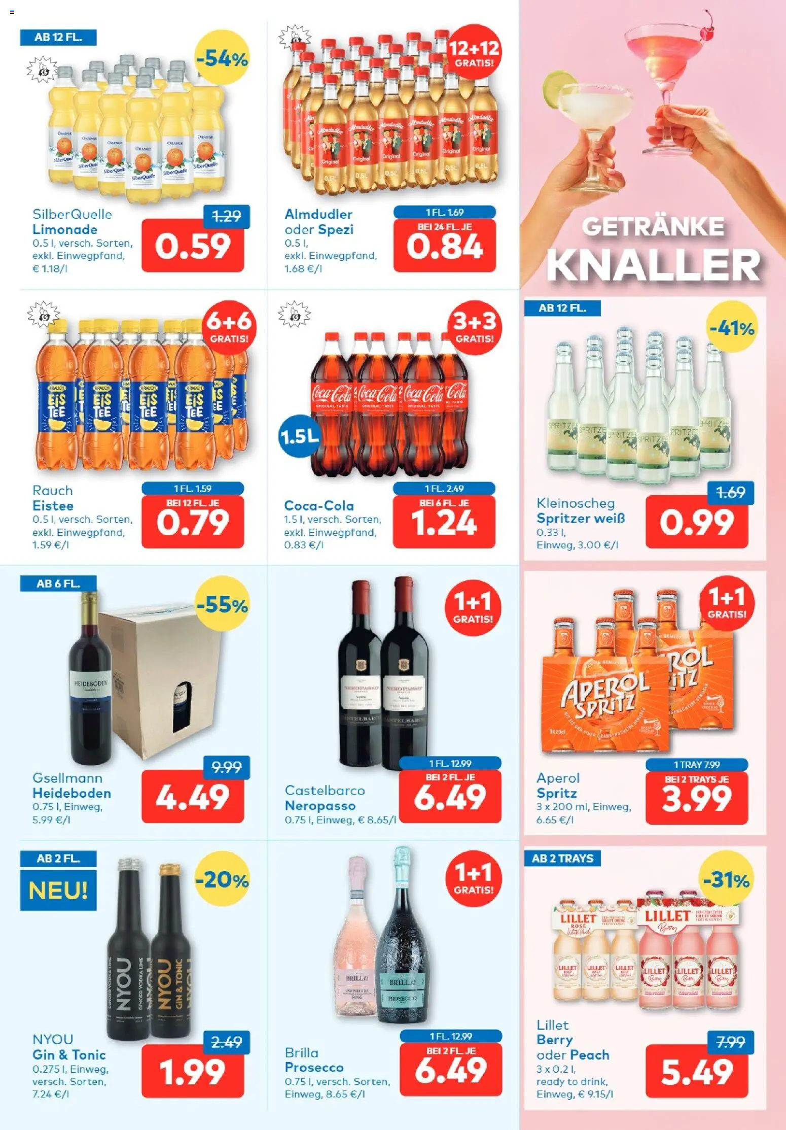 T&G Salzburg gültig ab 24.09.2026 | Seite: 7 | Produkte: Gin, Getränke, Aperol, Prosecco