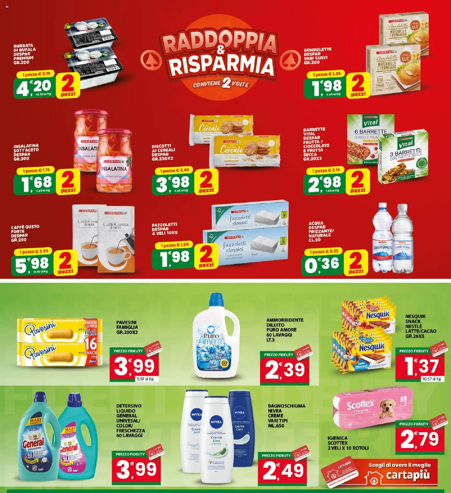 Volantino Eurospar del 31/08/2026 | Pagina: 19 | Prodotti: Crema, Bagnoschiuma, Frutta, Formaggio