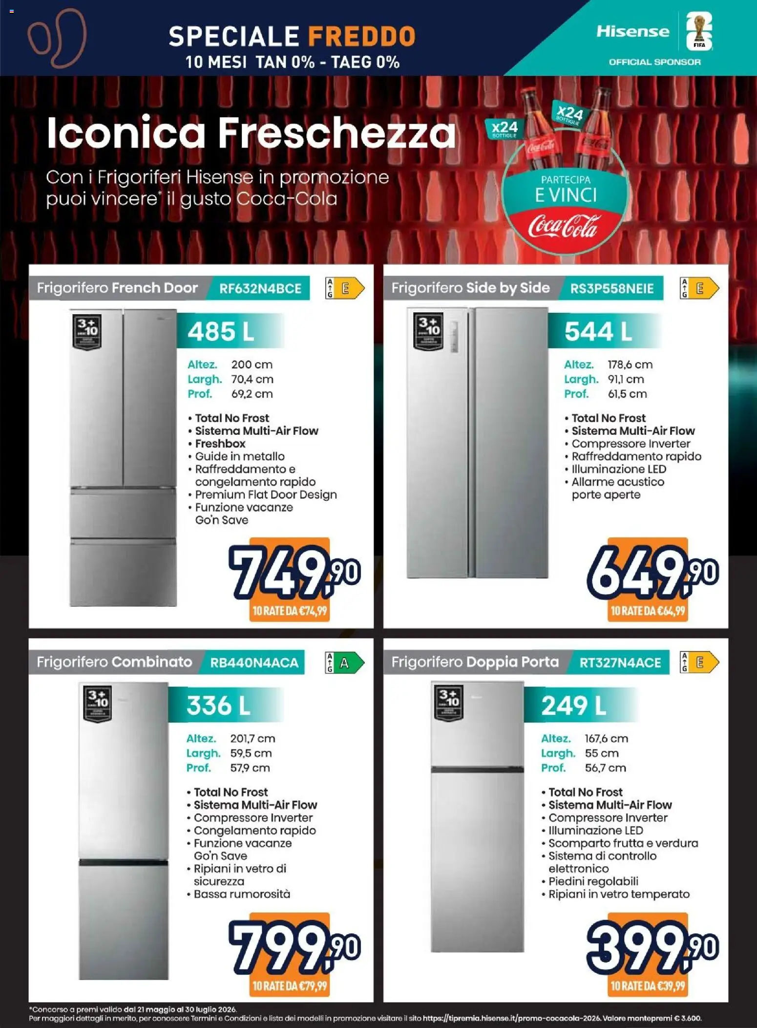 Volantino Unieuro del 03/07/2026 | Pagina: 8 | Prodotti: Compressore, Frutta, Frigorifero, Frigorifero combinato