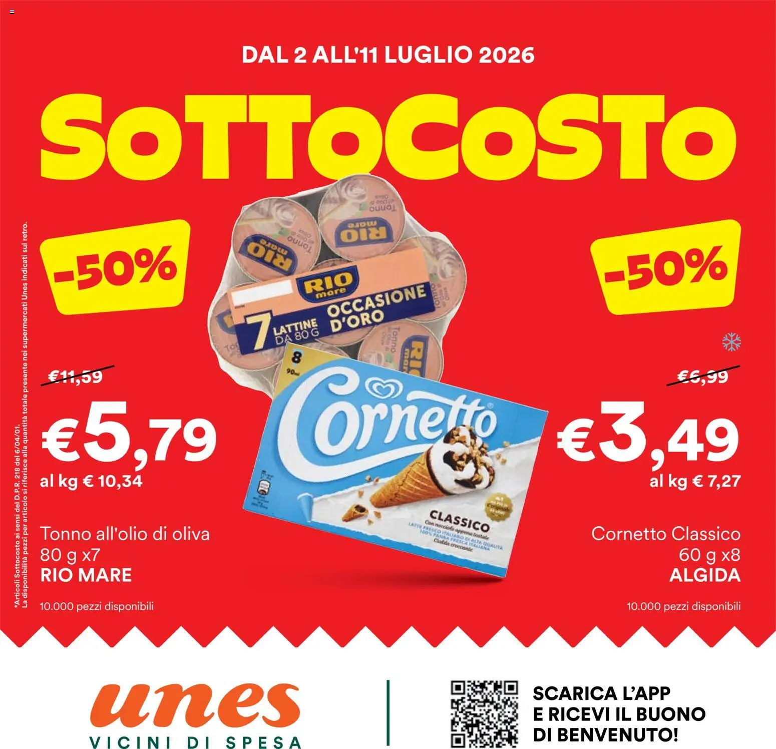 Volantino Unes del 02/07/2026 | Pagina: 1
