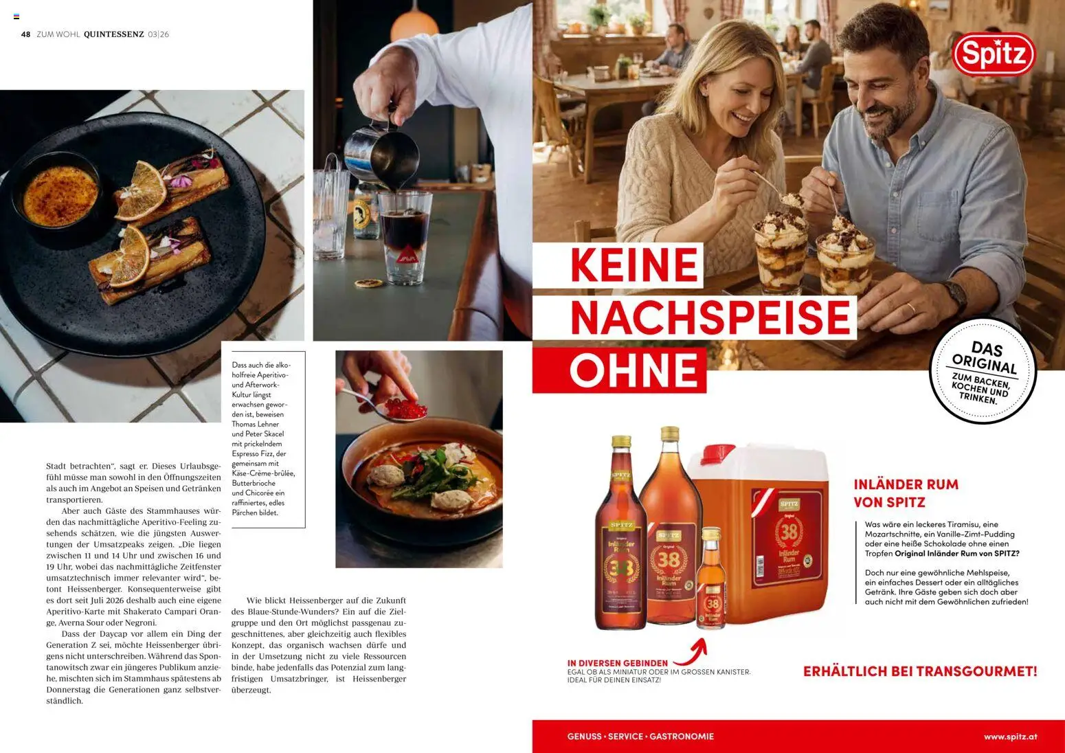 Transgourmet Quintessenz gültig ab 12.08.2026 | Seite: 26 | Produkte: Campari, Uhr, Heiße Schokolade, Schokolade