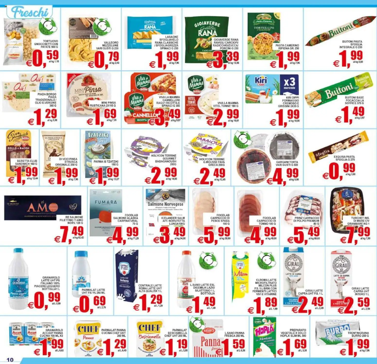 Volantino Pewex del 12/08/2026 | Pagina: 10 | Prodotti: Pesce, Olio, Ravioli, Bottiglia